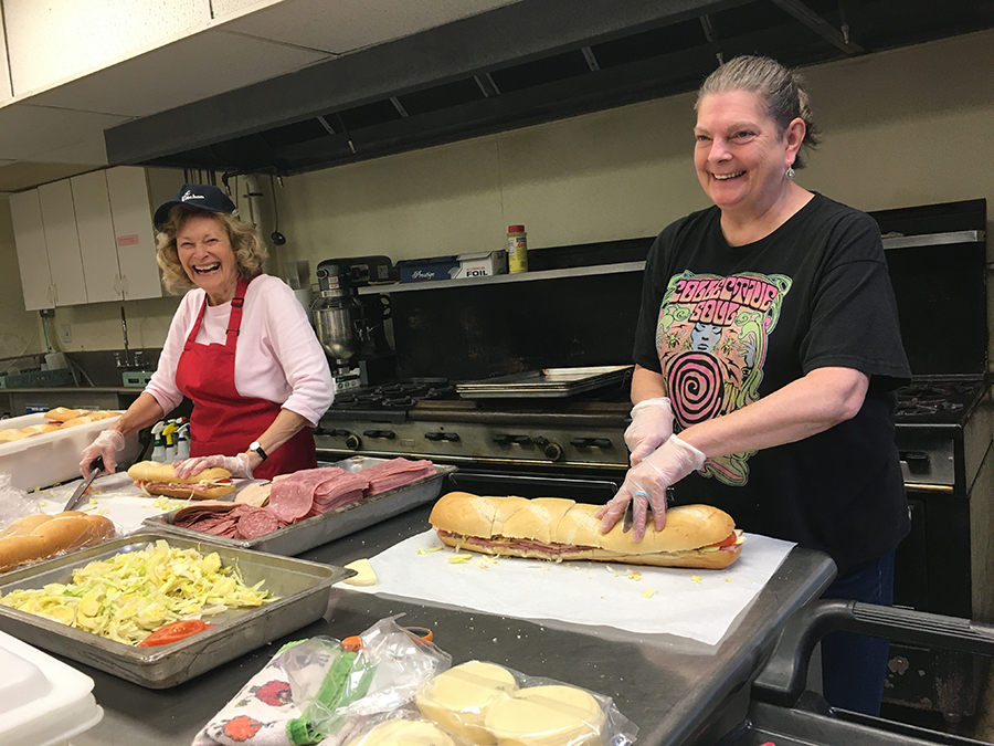 Volunteer_Elizabeth Benke and Deb Mink